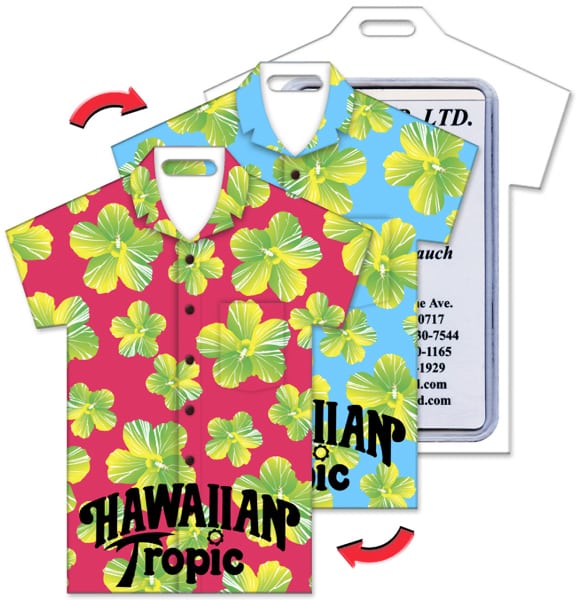 Hawaiian Shirt Luggage Tag